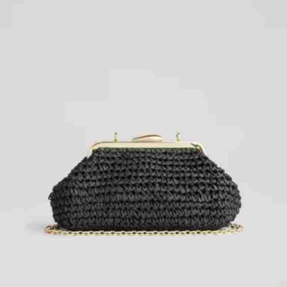 Alexa Paper Frame Clutch Bag