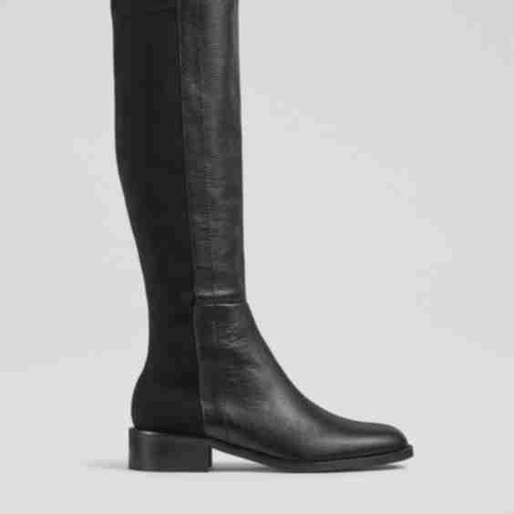 Leather Knee High Boots