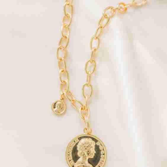 Golden Medallion Necklace