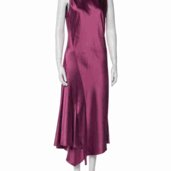 Crew Neck Long Dress 