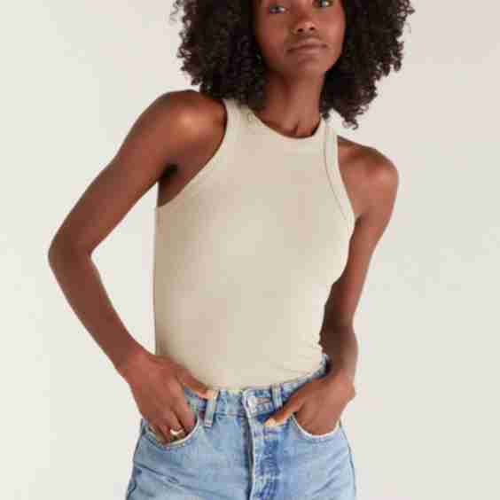 Hannah Cropped Rib Tank