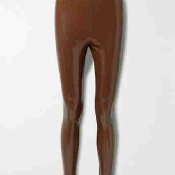 Stretch Faux Patent-Leather Leggings