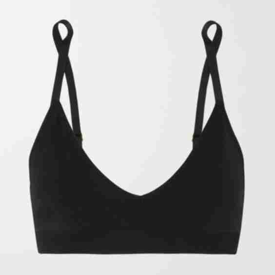 Minimalist Stretch-Jersey Soft-Cup Triangle Bra