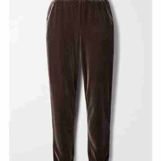 Velvet Tapered Track Pants