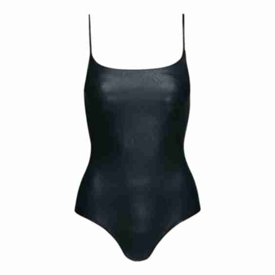 Faux Leather Cami Bodysuit