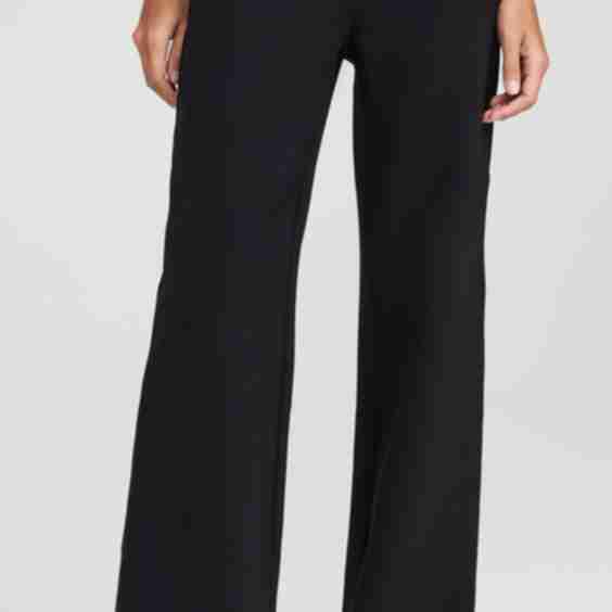 Neoprene CEO Wide Leg Trousers