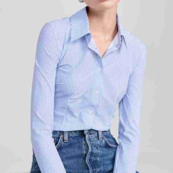 Classic Printed Button Down Bodysuit