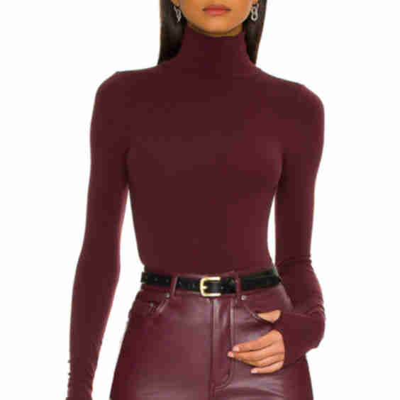 Ballet Turtleneck Bodysuit with Thumbholes