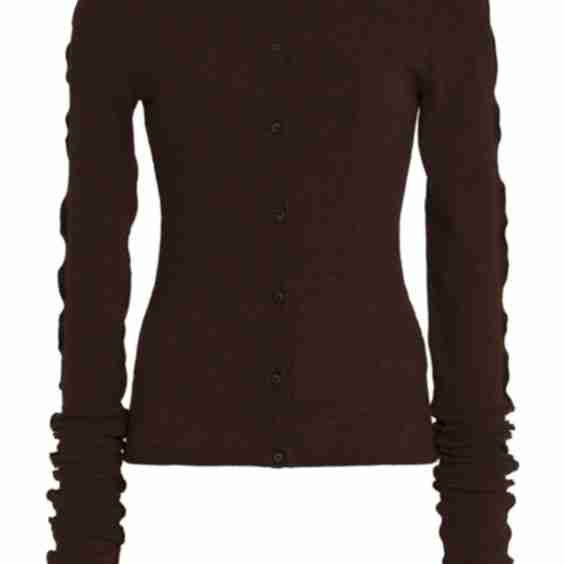 Exclusive Line Extra-Long Sleeves Knit Cardigan