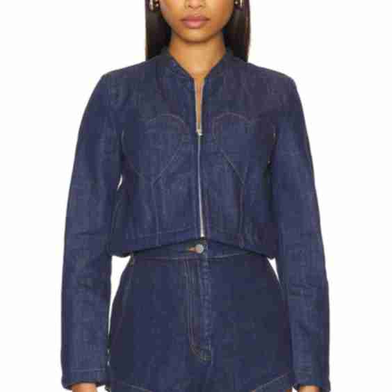 Double Heart Denim Jacket