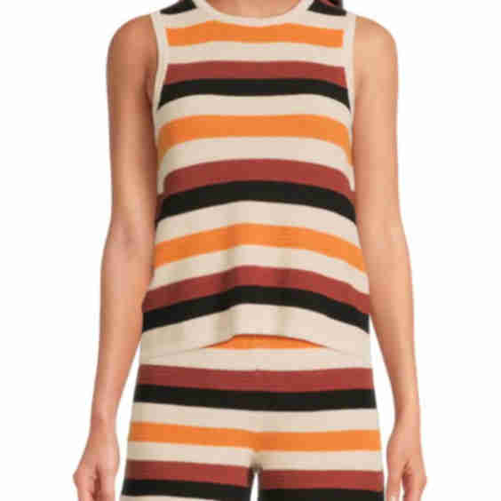 ​Striped Cotton Knit Tank