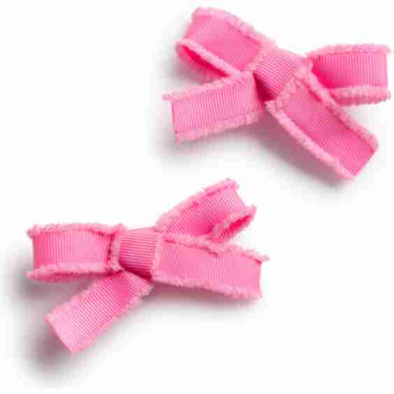 Dahlia Deconstructed Grosgrain Ribbon Double Clip Set