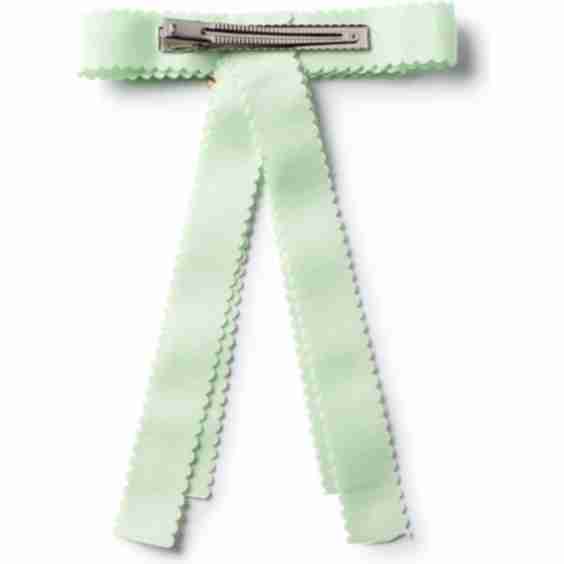 Ava Scalloped Long Tailed Clip, Mint