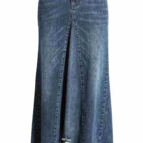 Long Jean Skirt