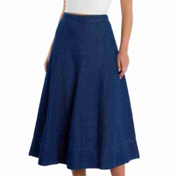 Brilliant Denim Maxi Skirt