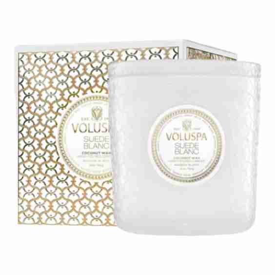 Suede Blanc Luxe Candle