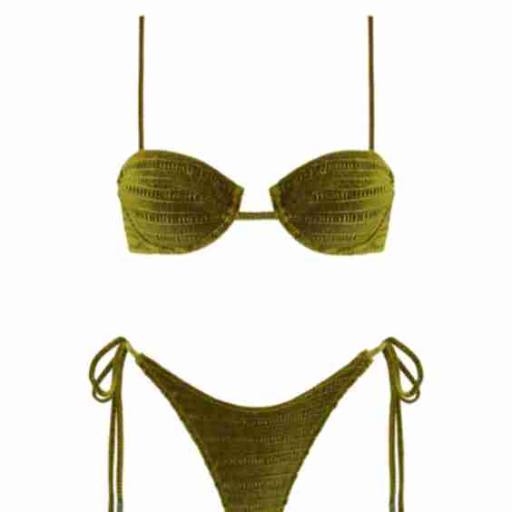 Mala Velvet Balconette Bikini Set