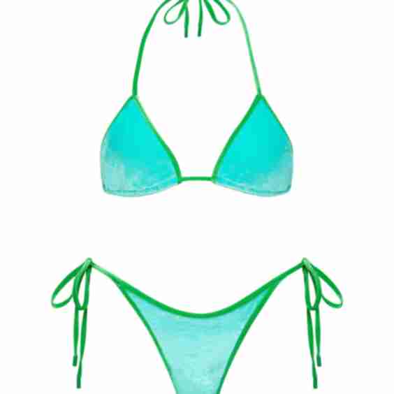 Vinca - Velvet Triangle Bikini Set