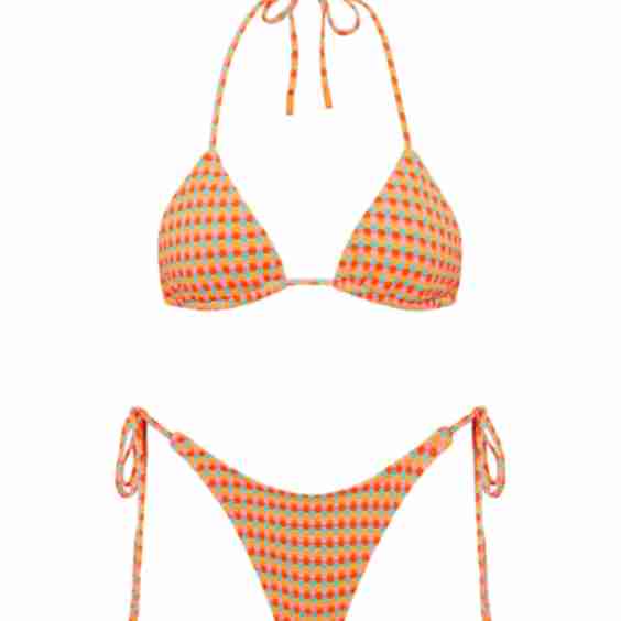 Vinca - Gara Textured Triangle Bikini Set