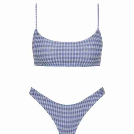 Mica Loko Sparkle Crop Bikini Set
