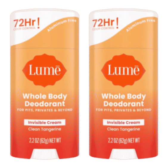 Clean Tangerine Whole Body Invisible Cream Deodorant Duo