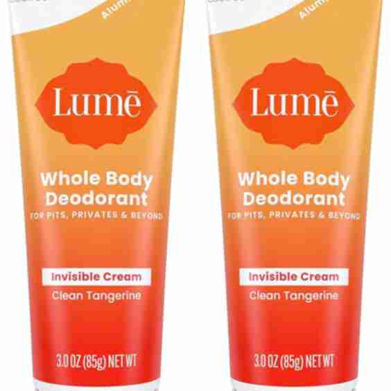 Clean Tangerine Whole Body Invisible Deodorant Cream Tube Duo