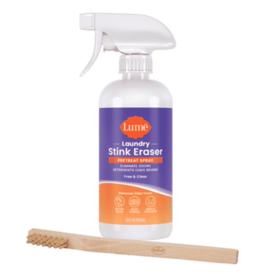 Laundry Stink Eraser | Pretreat Spray + Scrub Brush