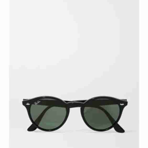 Round-Frame Acetate Sunglasses