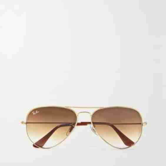 Aviator Gold-Tone Sunglasses