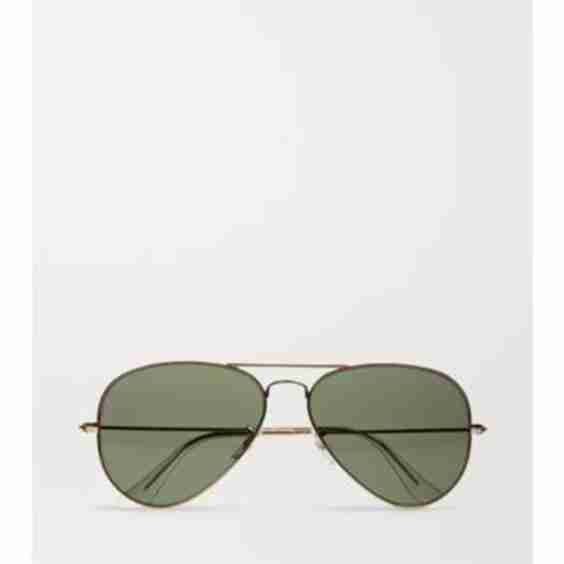 Aviator Gold-Tone Sunglasses