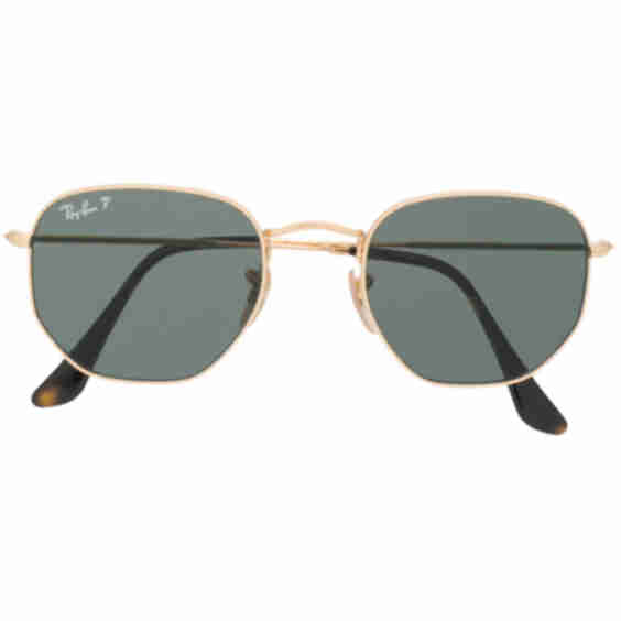 Hexagon-Frame Polarized Sunglasses