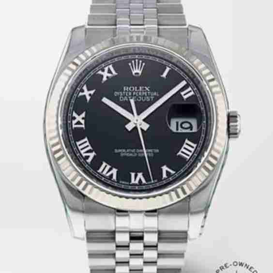 Pre-Owned 2015 Datejust Automatic 36mm Stainless Steel And White Gold Watch