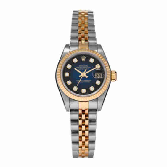 Stainless Steel 18K Yellow Gold Diamond 36mm Oyster Perpetual Datejust Watch 16233