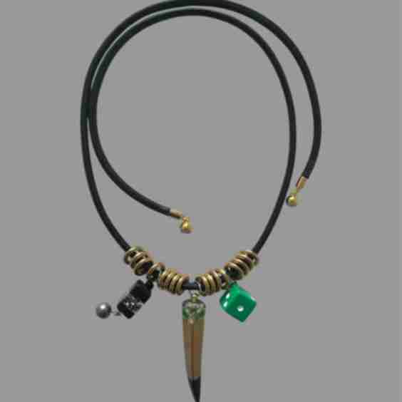 Dice Horn Necklace