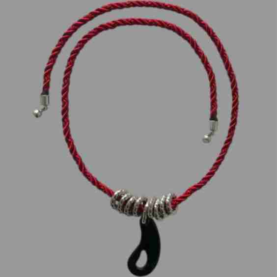 Red Rope Long Necklace