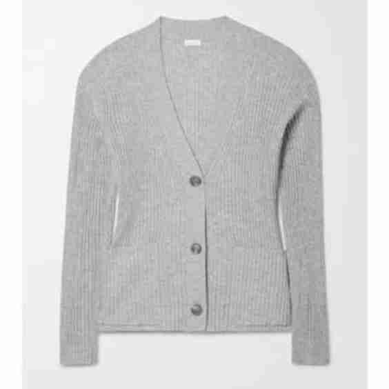 + Net Sustain Wayde Ribbed Organic Cotton-Blend Cardigan
