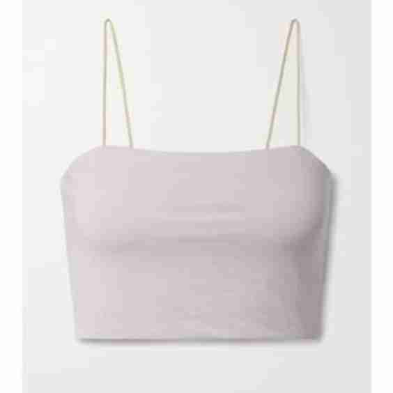 + Net Sustain Eria Reversible Cropped Stretch Organic Pima Cotton-Jersey Camisole