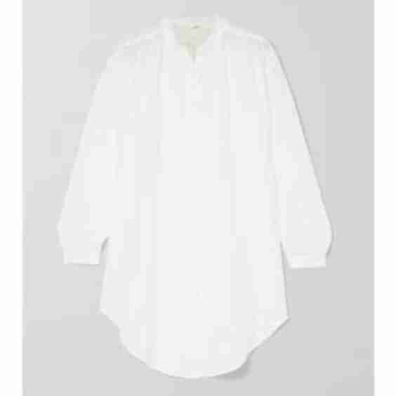 Brea Oversized Cotton-Voile Kaftan