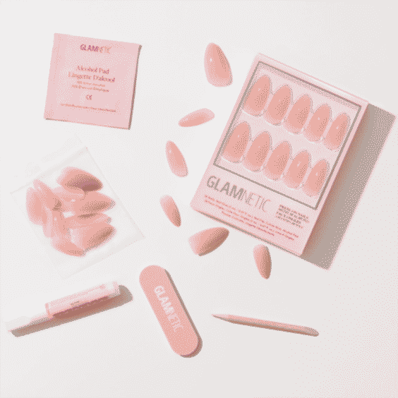 Sheer Pink Medium Almond