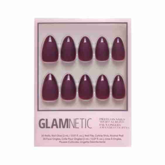 Merlot Short Almond Press on Nail
