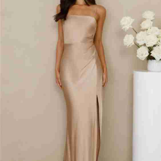 The Violetta Satin Maxi Dress