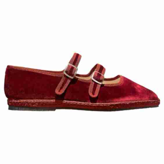 Double Mary Jane Friulane Flat