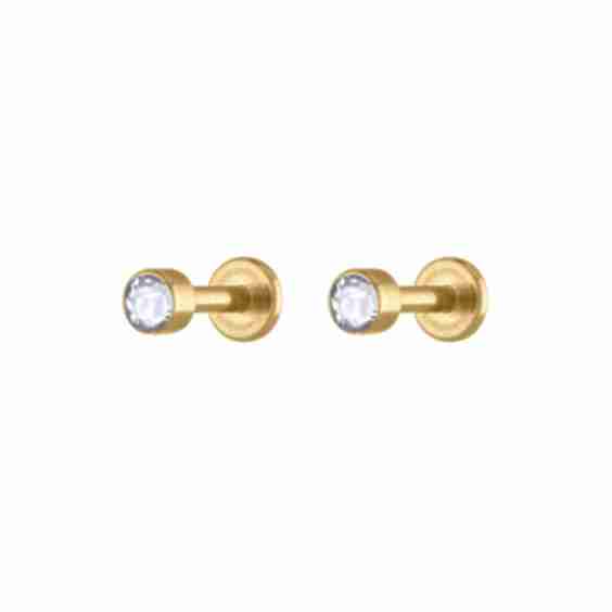 Tiny Crystal Nap Earrings