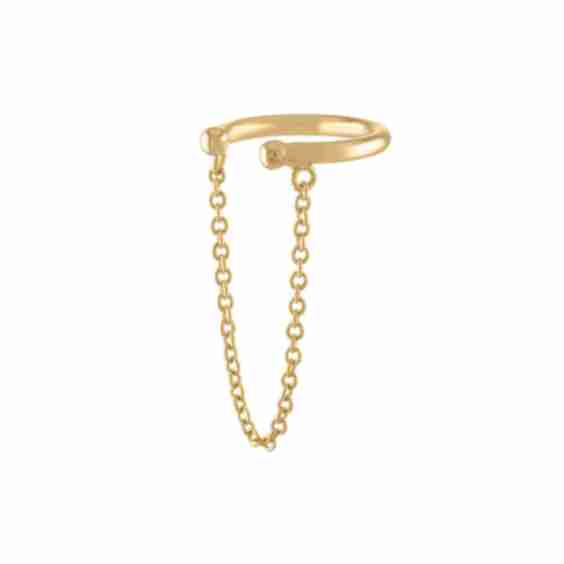 Arc Chain Ear Cuff