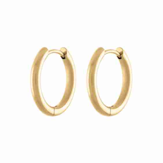 Classic Hoops In Titanium