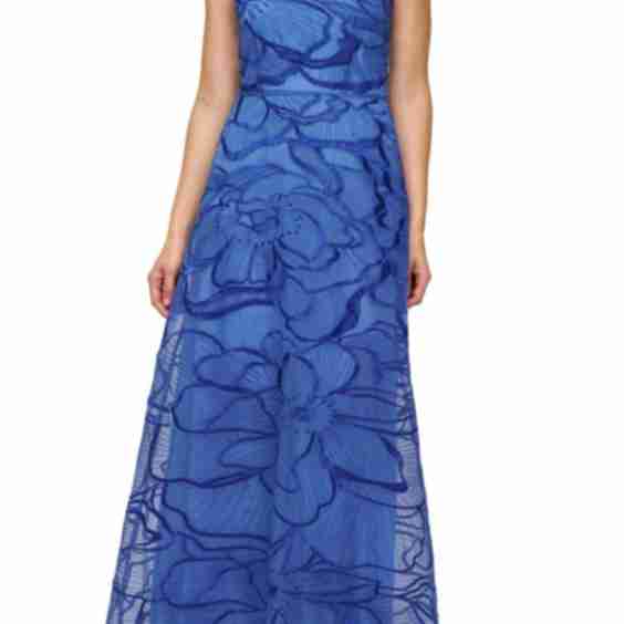 Odessa Floral Embroidery Gown