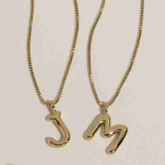 Bubble Letter Necklace