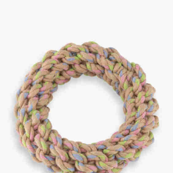 Hemp Rope Jungle Ring Tough Dog Toy