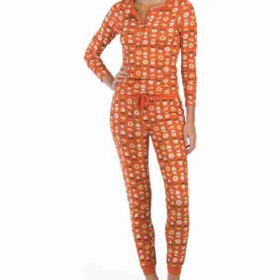 Pumpkin Lattes And Goodies Pajama Set