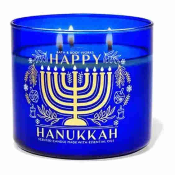 Happy Hanukkah 3-Wick Candle